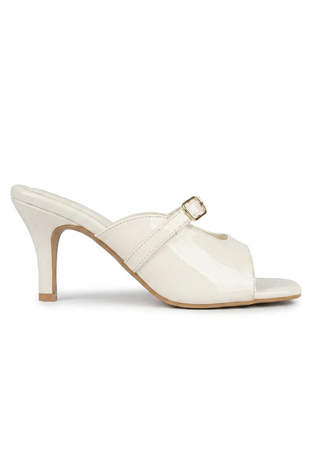 White Patent Fancy Heel L02748/3pt