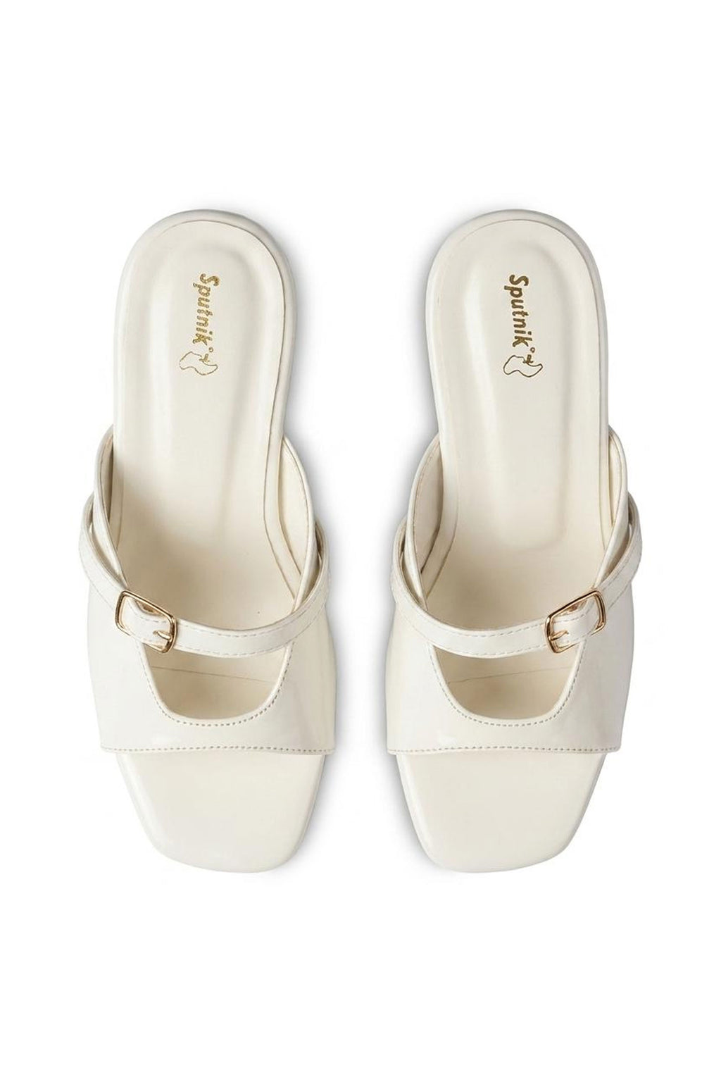 White Patent Fancy Heel L02748/3pt