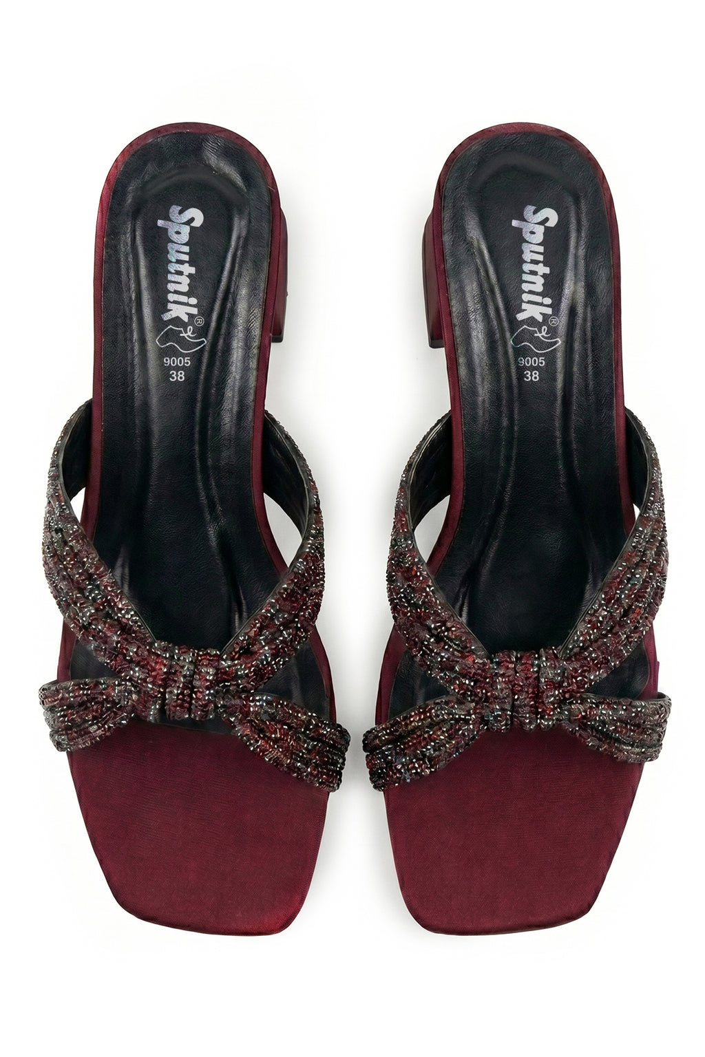 Maroon Fancy Slipper L02484/017