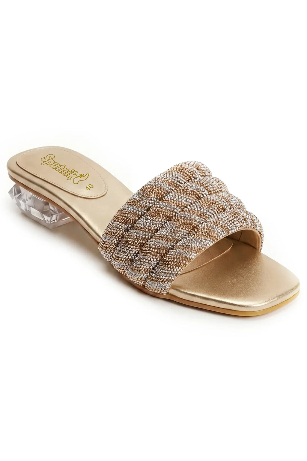 Golden Flat Slipper L02209/011 - Sputnik Footwear
