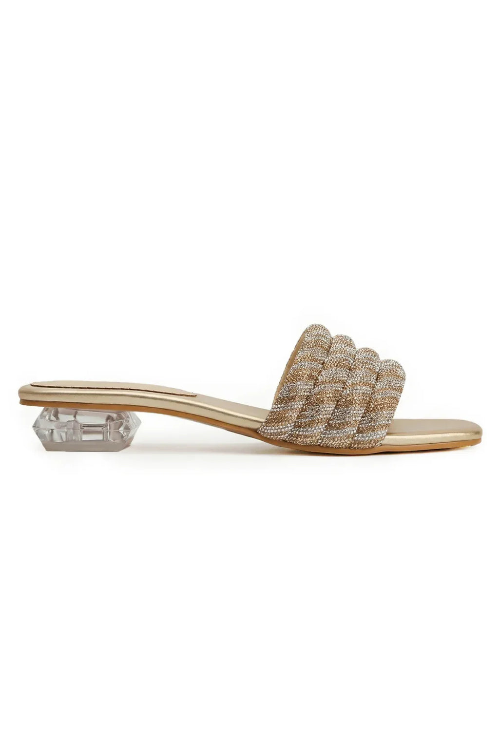 Golden Flat Slipper L02209/011 - Sputnik Footwear