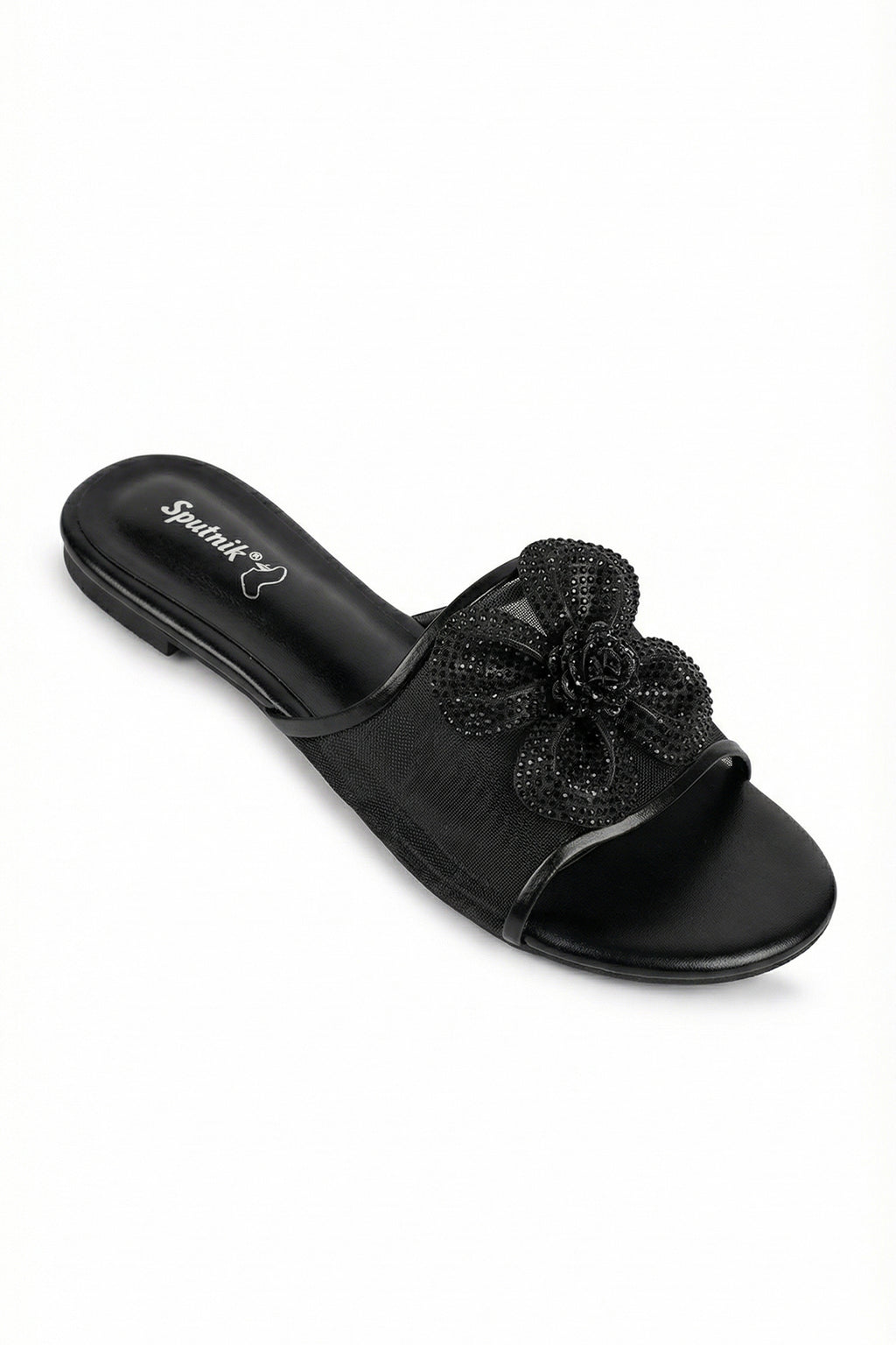 Black Suede Slipper L02110/2s0