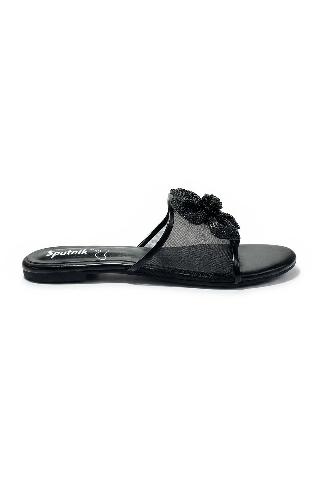 Black Suede Slipper L02110/2s0