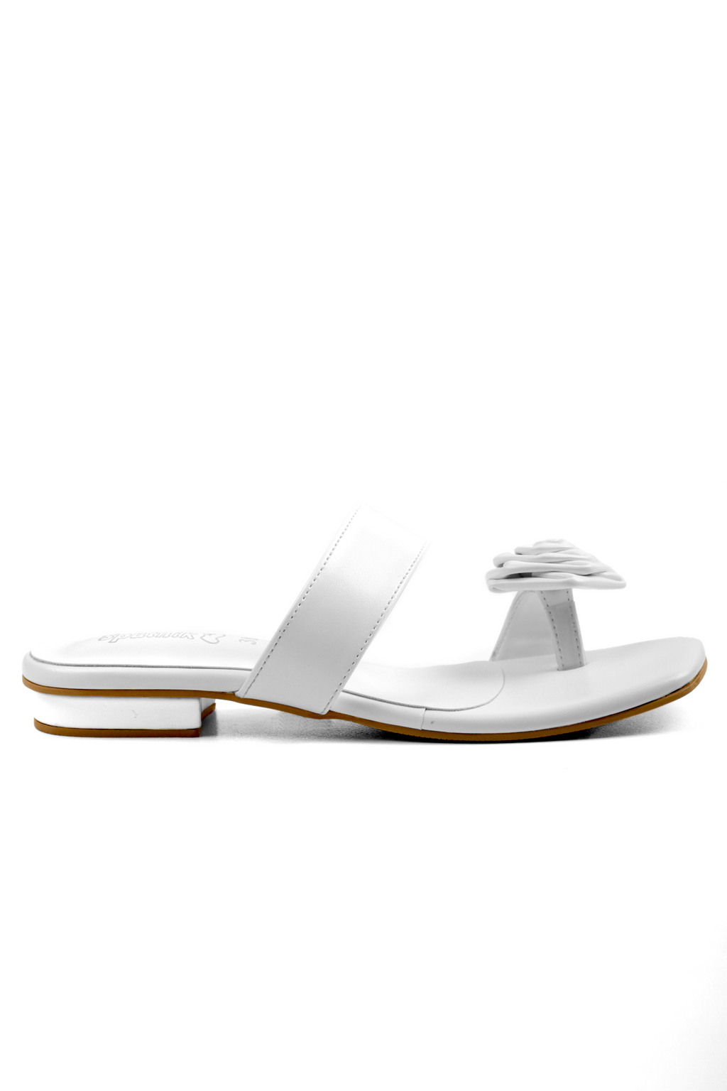 White Flat Slipper K02237/003