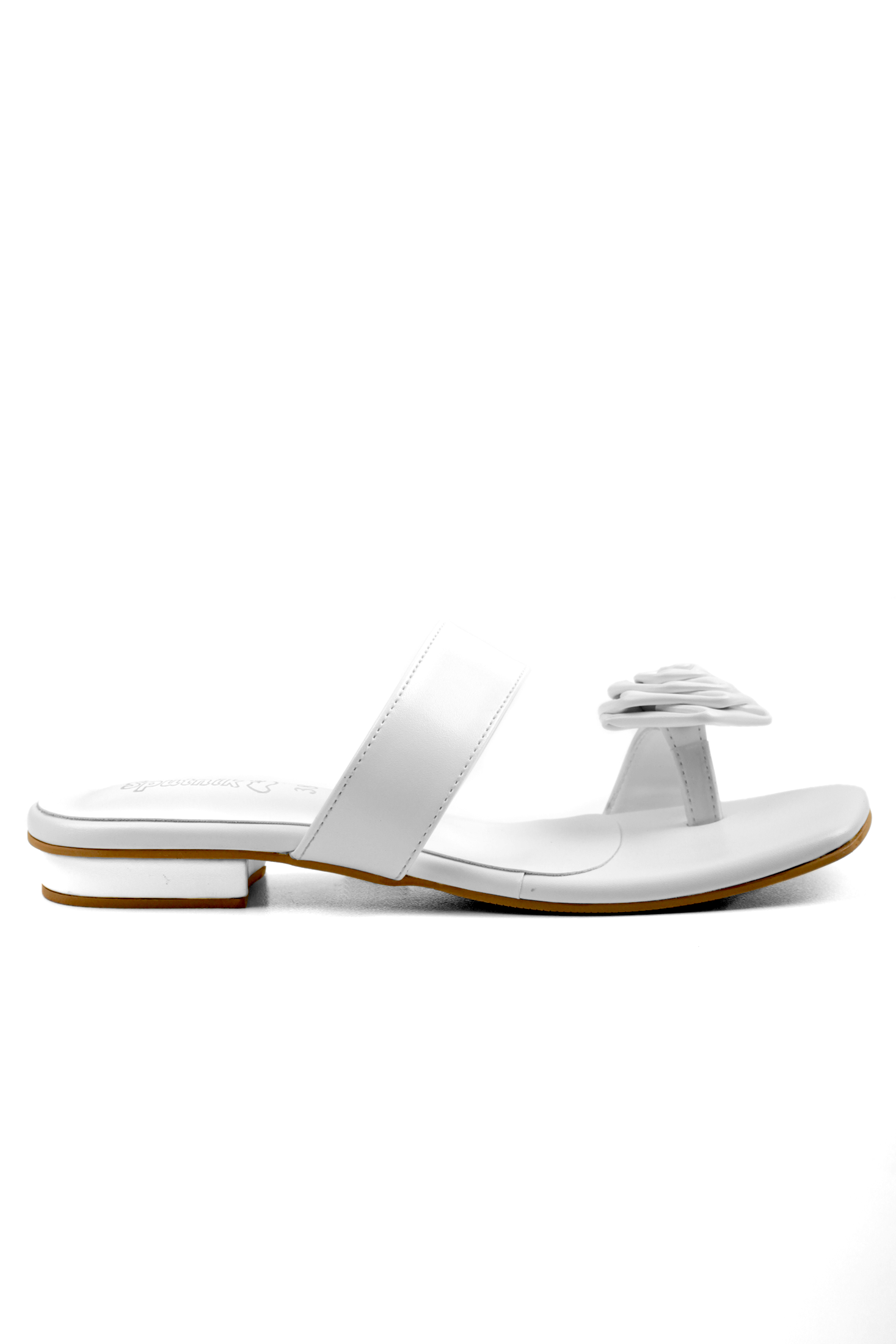 White Flat Slipper K02237/003