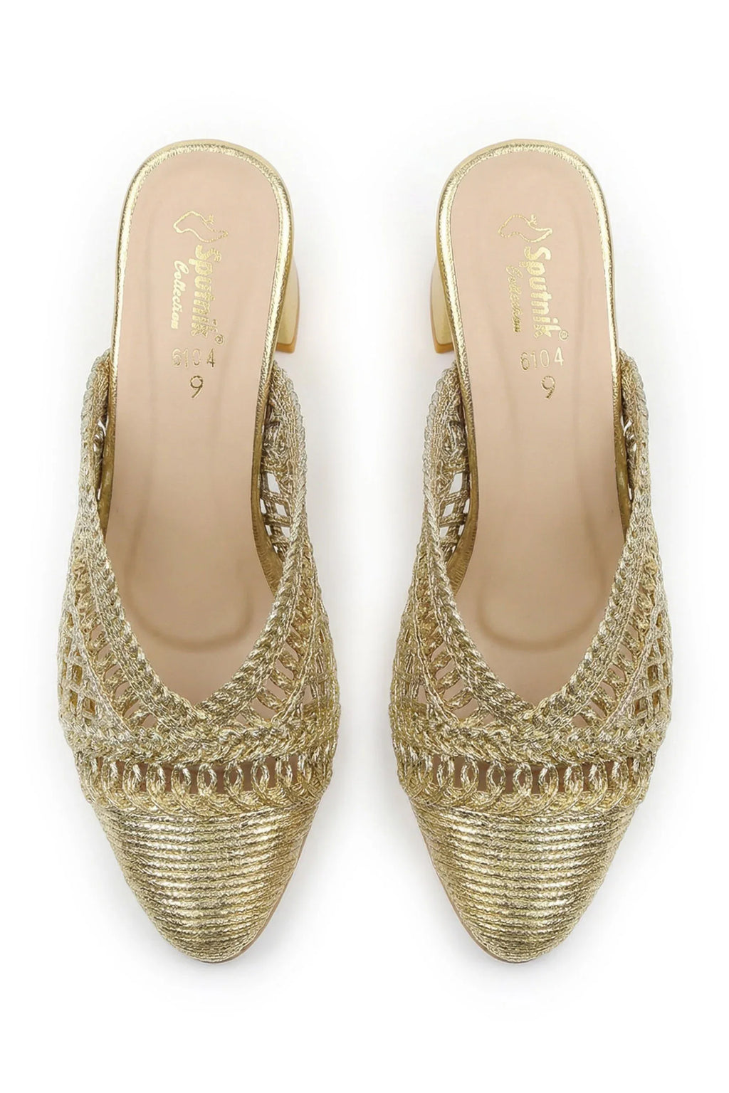 Golden Pumps L04049/011 - Sputnik Footwear