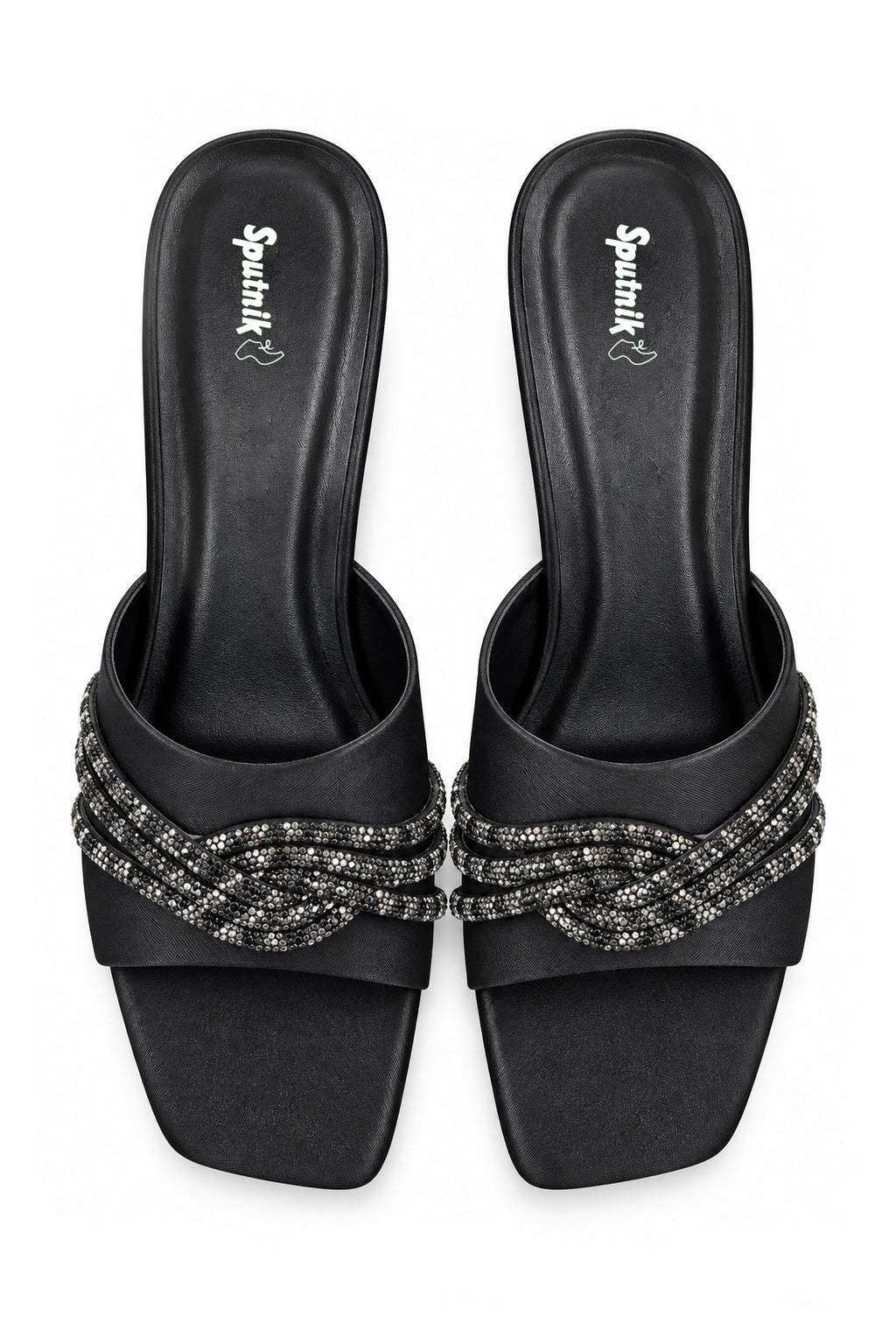 Black Fancy Slipper L02714/002