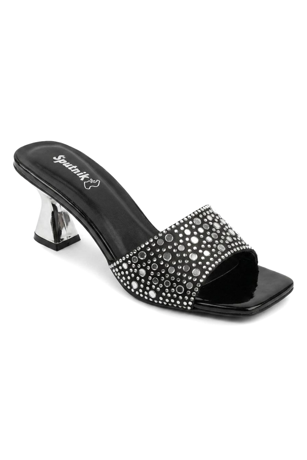 Black Fancy Slipper L02722/002