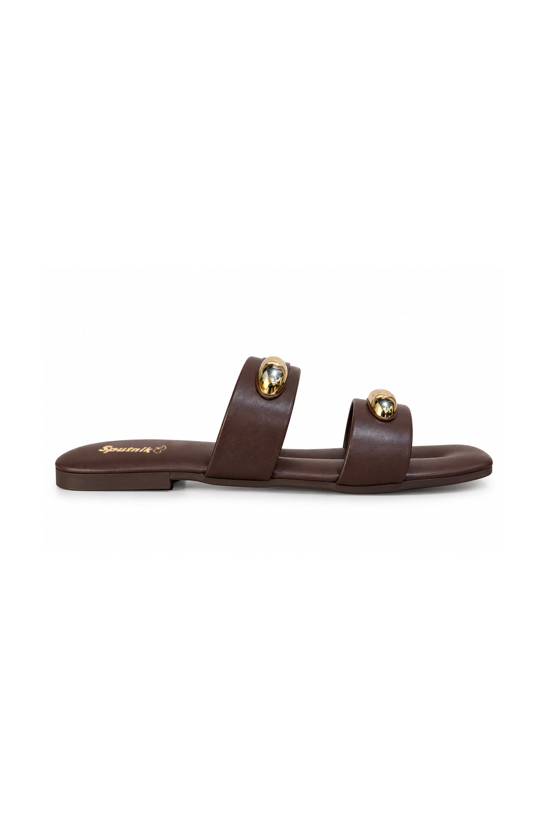 Brown Flat Slipper L02933/001