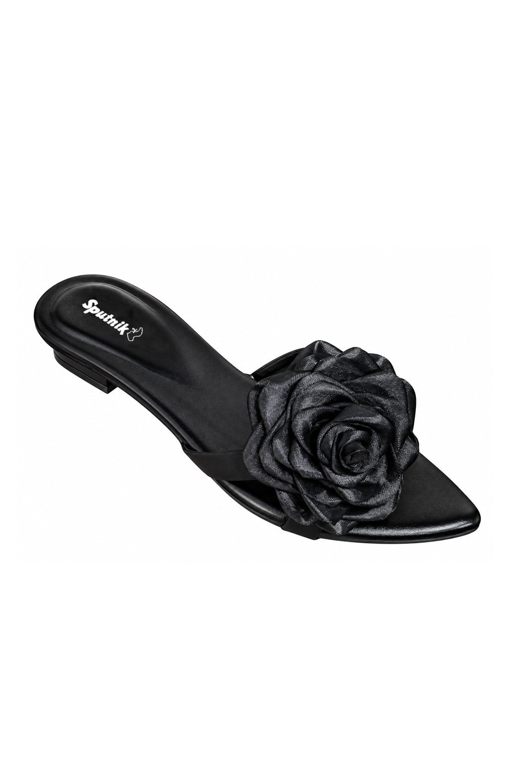 Black Flat Slipper L02214/002