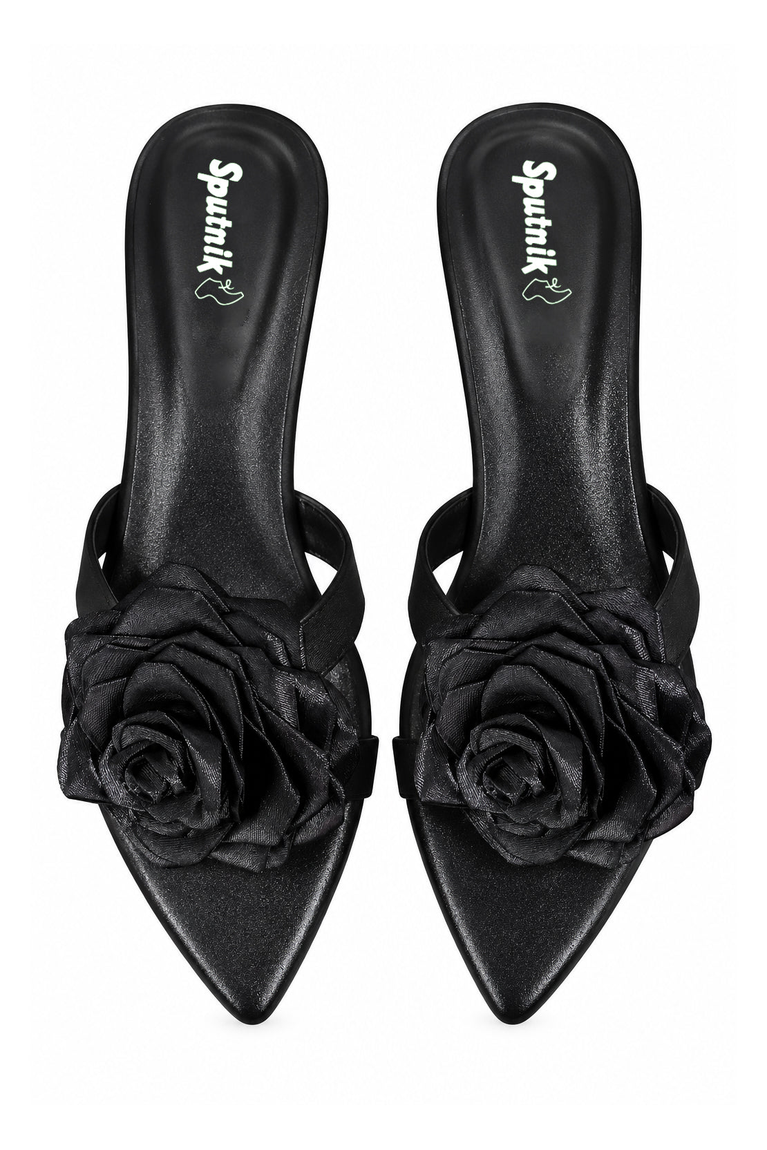 Black Flat Slipper L02214/002