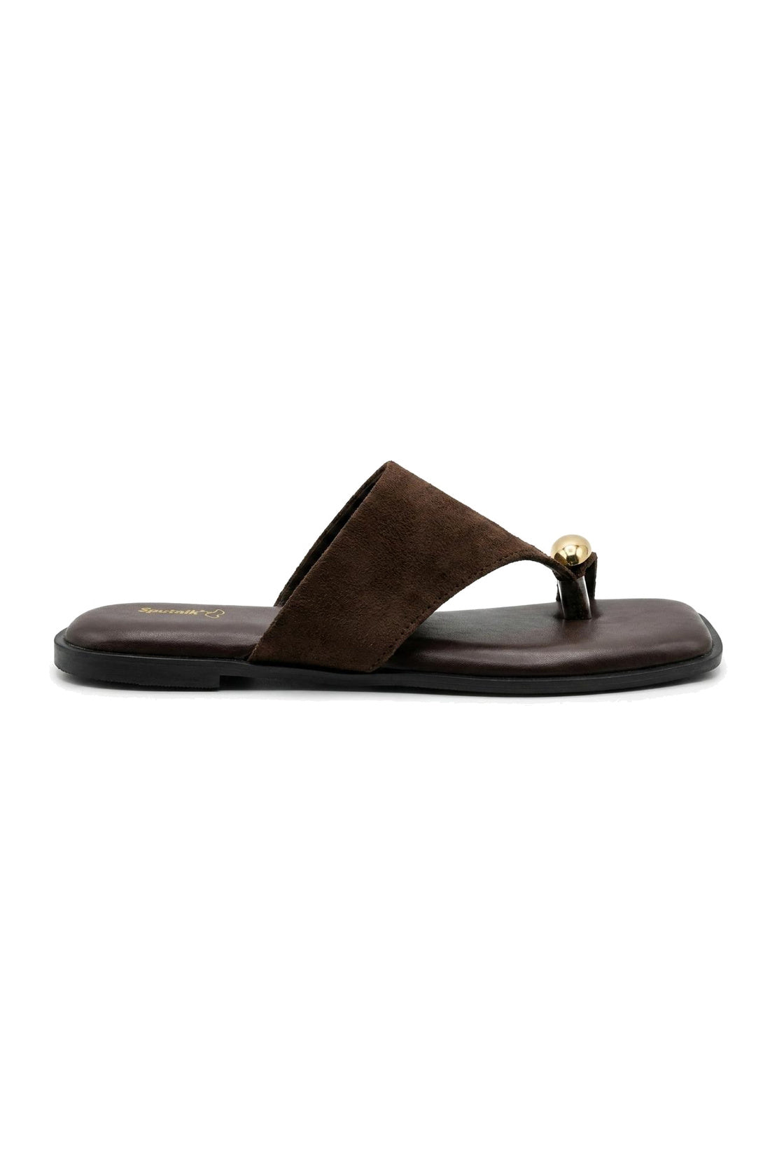 Brown Suede Flat Slipper L03280/1s0
