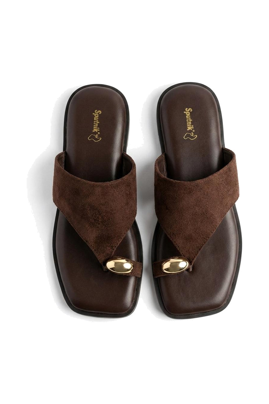 Brown Suede Flat Slipper L03280/1s0