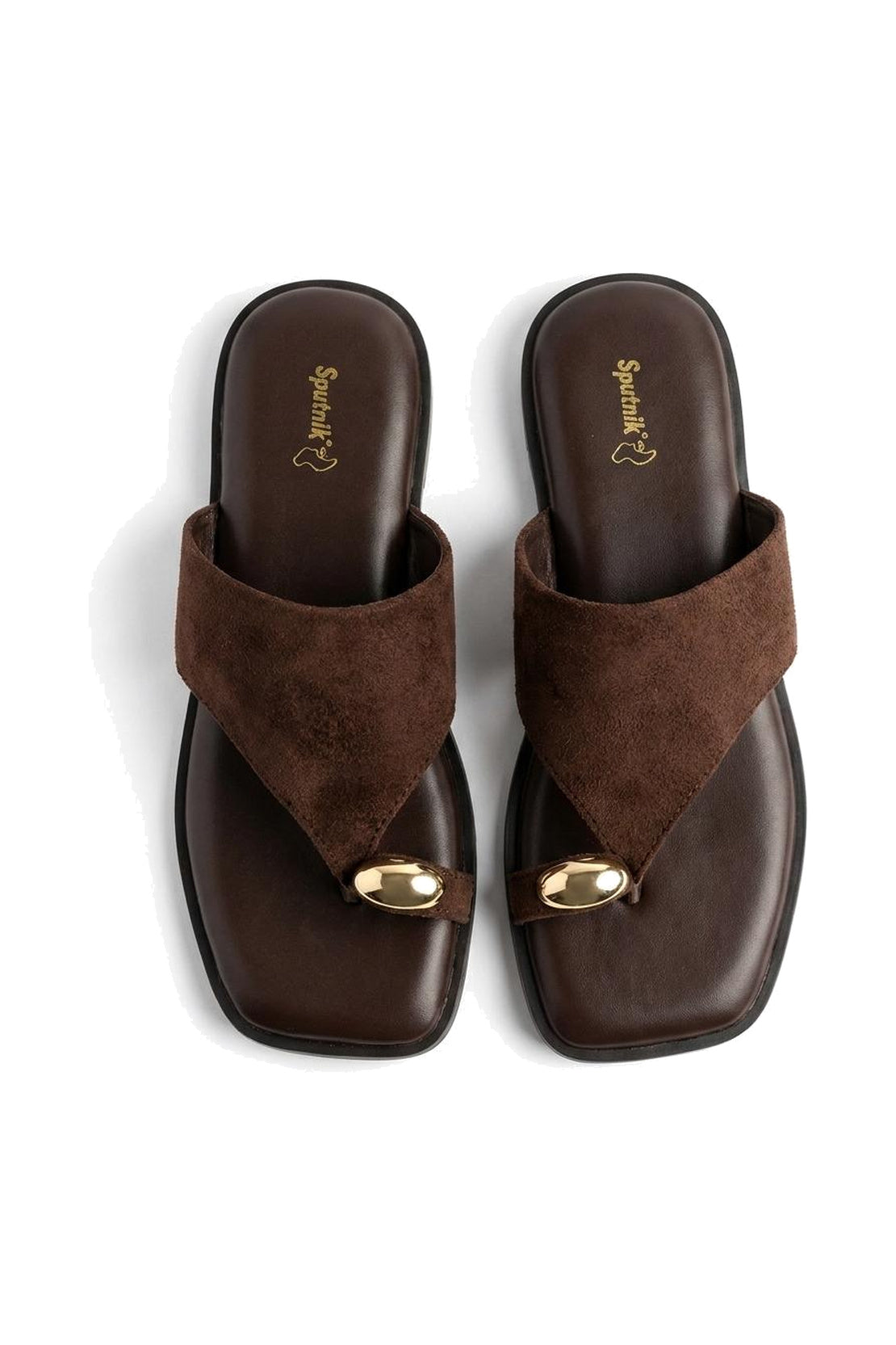 Brown Suede Flat Slipper L03280/1s0