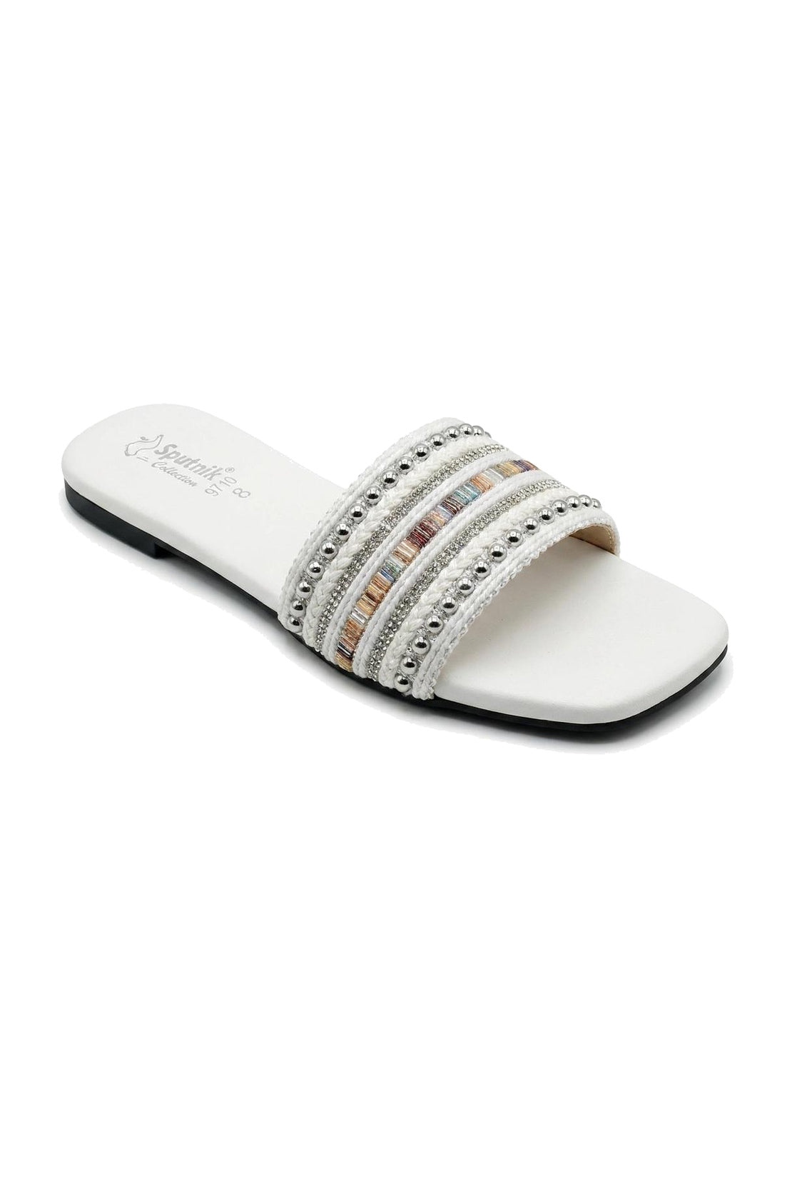 White Flat Slipper L02920/003
