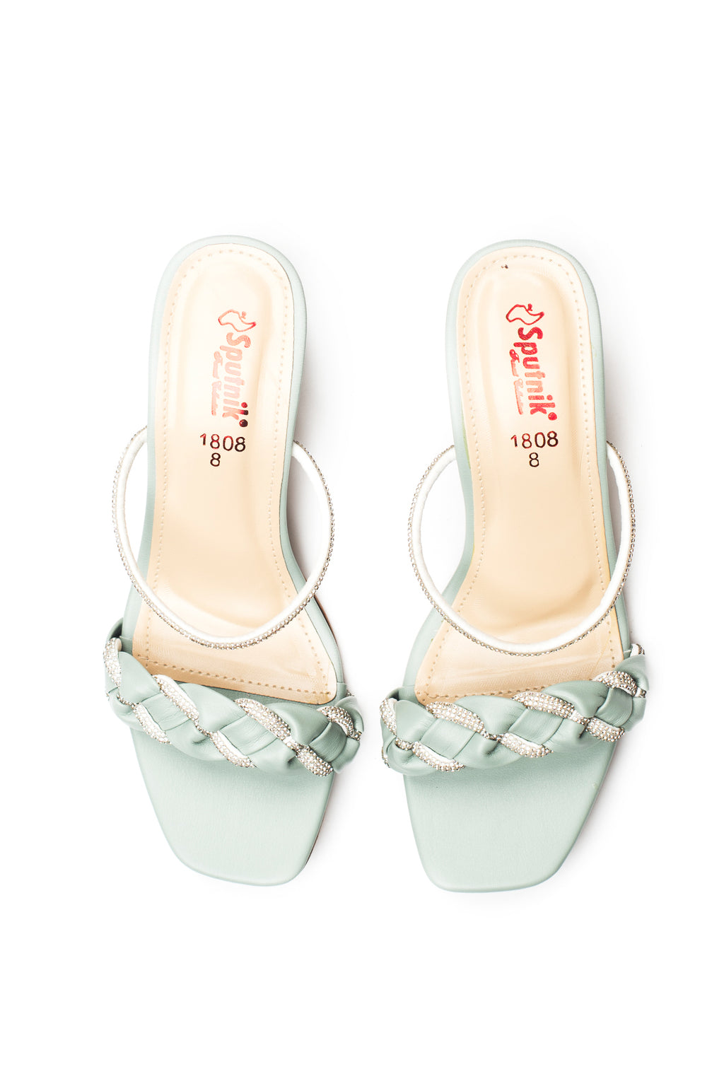 Aqua Green Fancy Slipper J02725/OFF