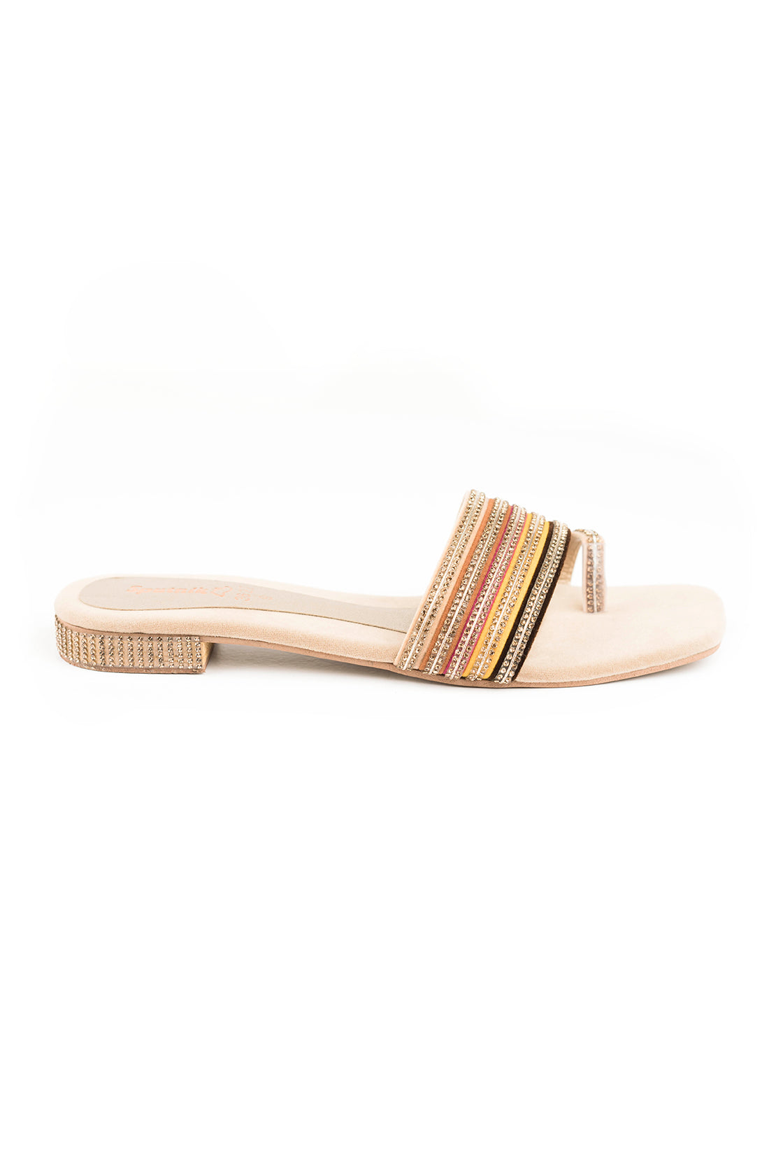 Fawn Multi Flat Slipper G02202/06M