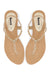 Golden Flat Sandal G02283/011