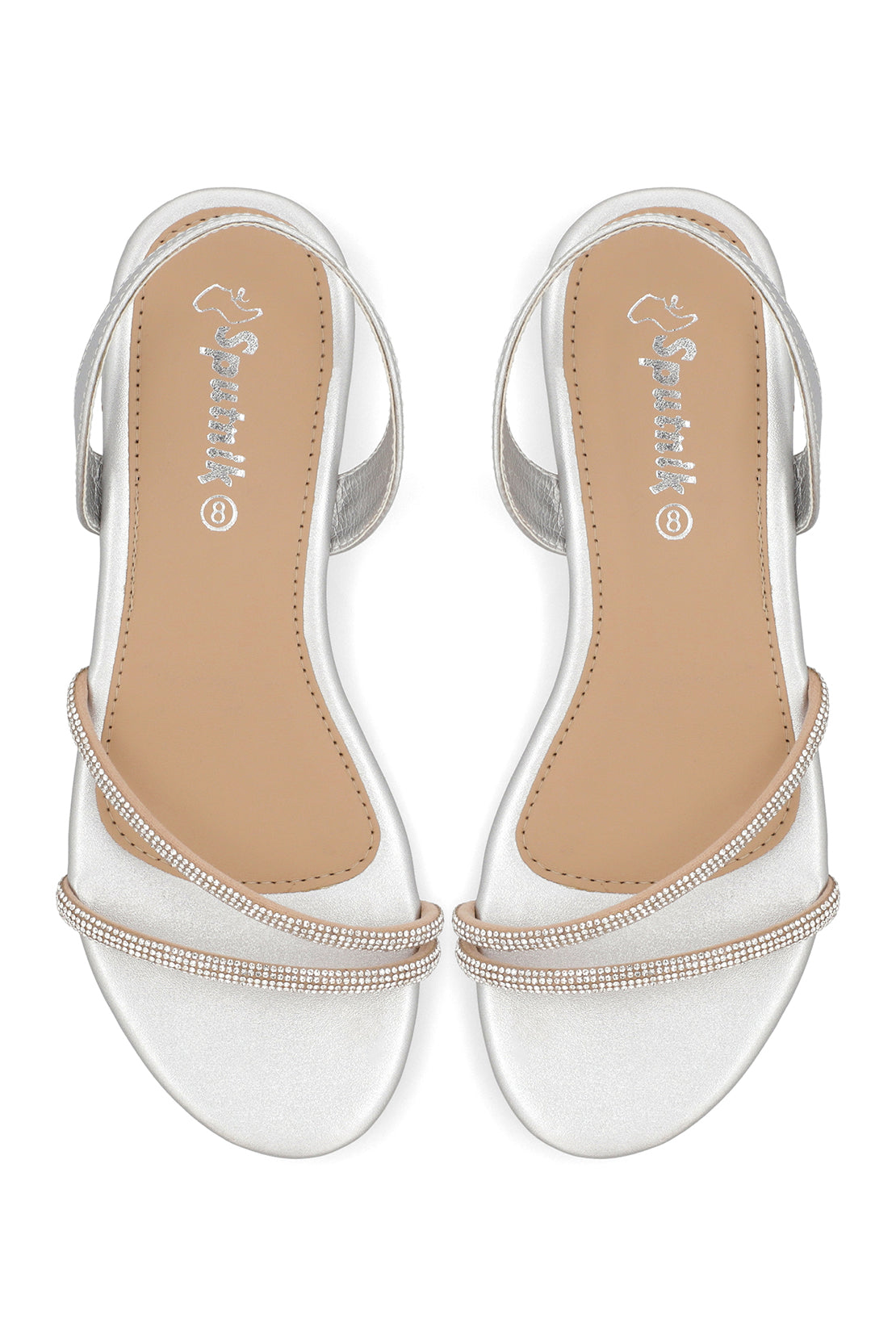 Silver Flat Sandal G02287/010