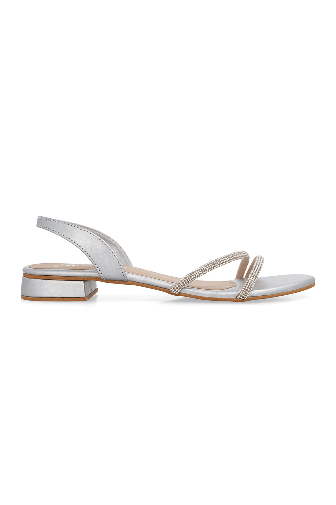 Silver Flat Sandal G02287/010