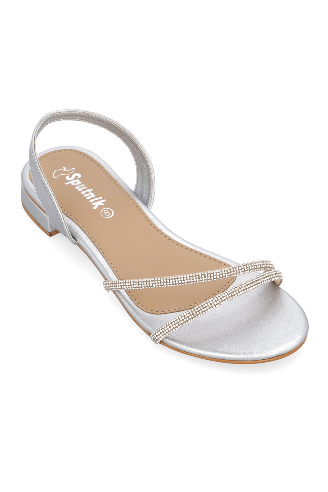 Silver Flat Sandal G02287/010