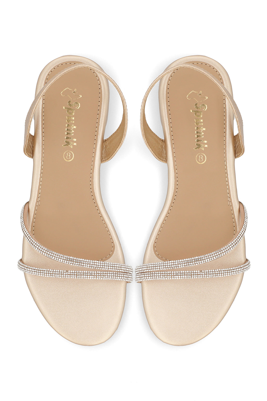 Golden Flat Sandal G02287/011