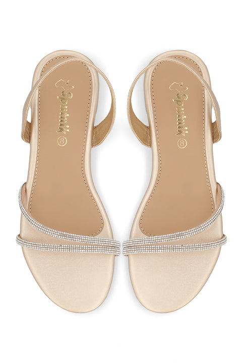 Golden Flat Sandal G02287/011