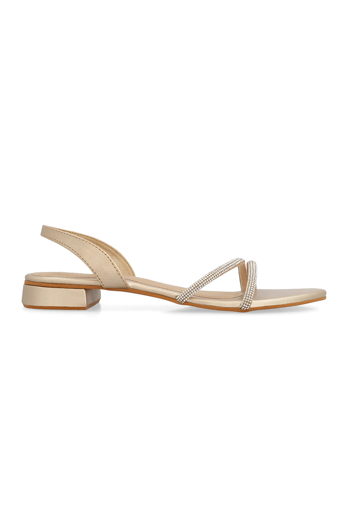Golden Flat Sandal G02287/011