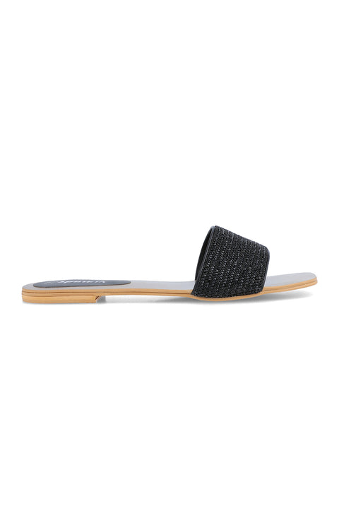 Black Flat Slipper G03219/002