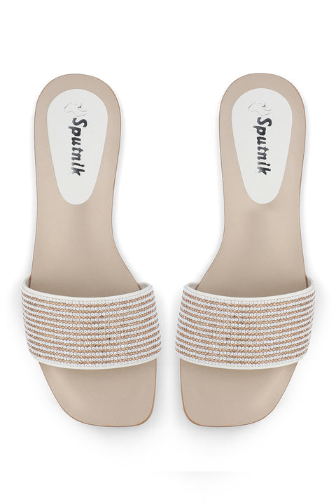 White Flat Slipper G03219/003