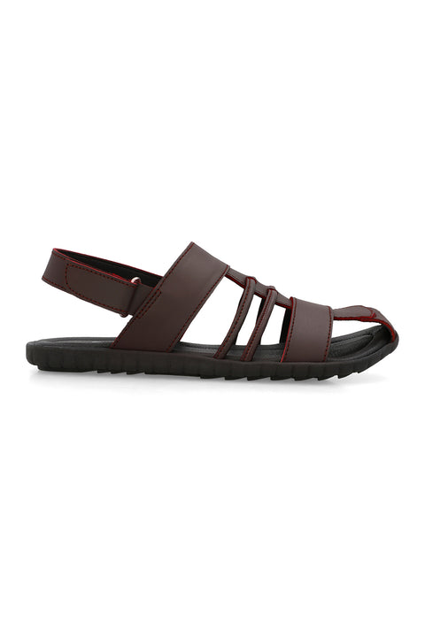 Maroon Sandal H00762/017