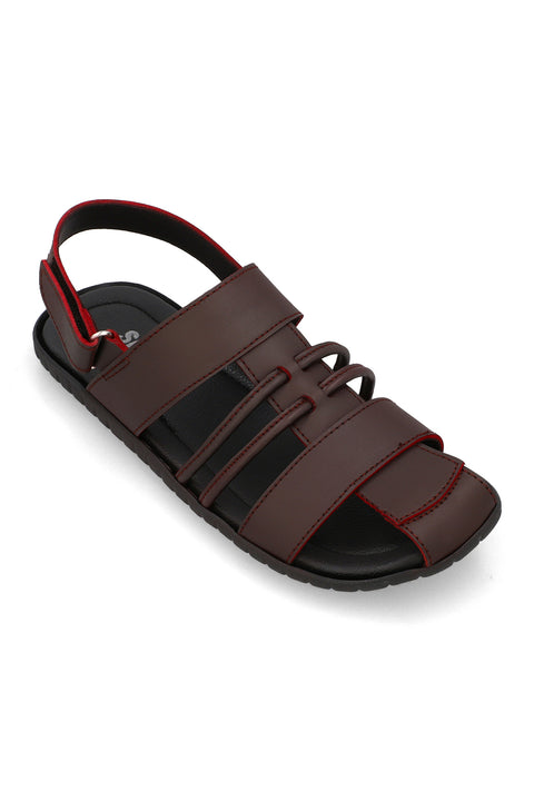 Maroon Sandal H00762/017