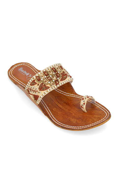 Brown Flat Slipper H02126/001