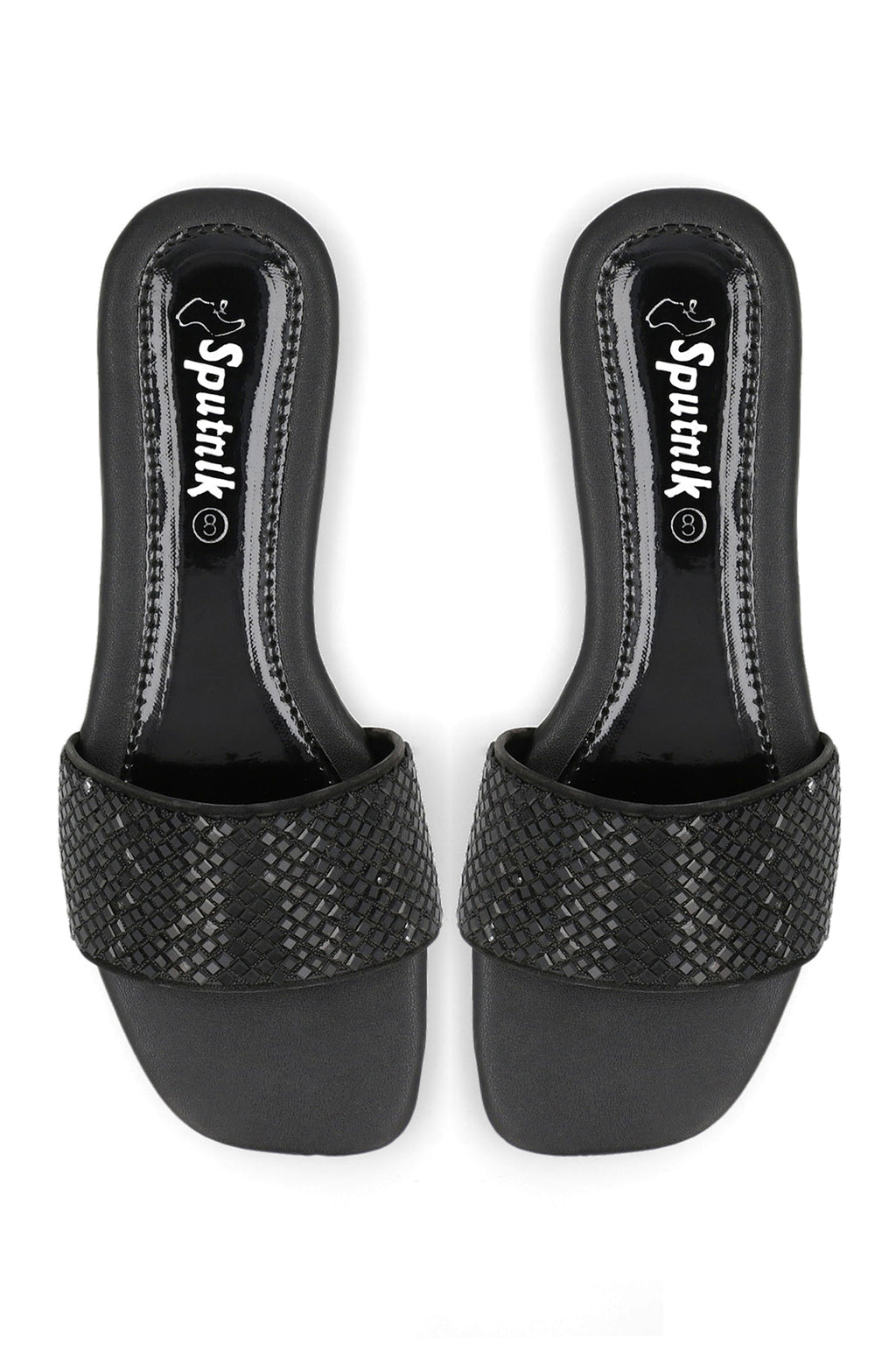 Black Flat Slipper H02129/002