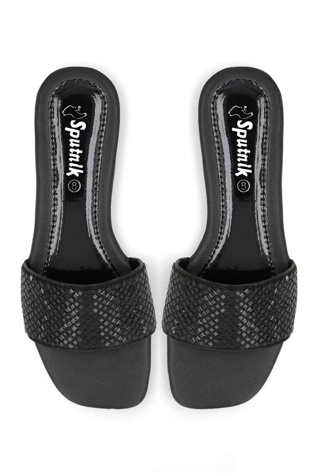 Black Flat Slipper H02129/002