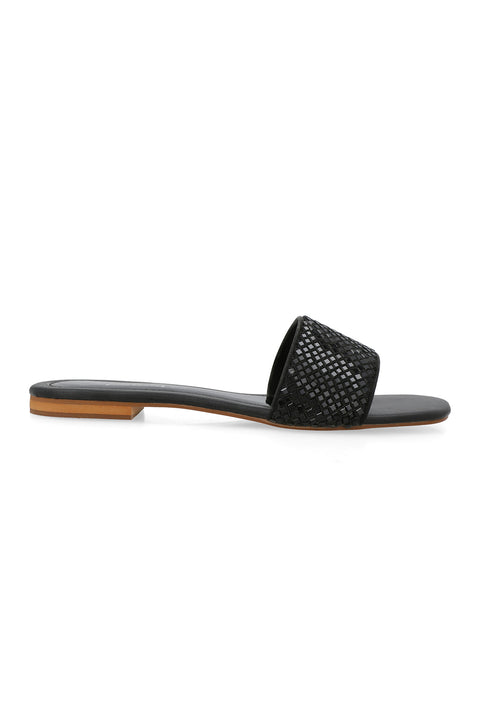 Black Flat Slipper H02129/002