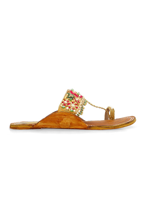 Golden Multi Flat Slipper H02134/110