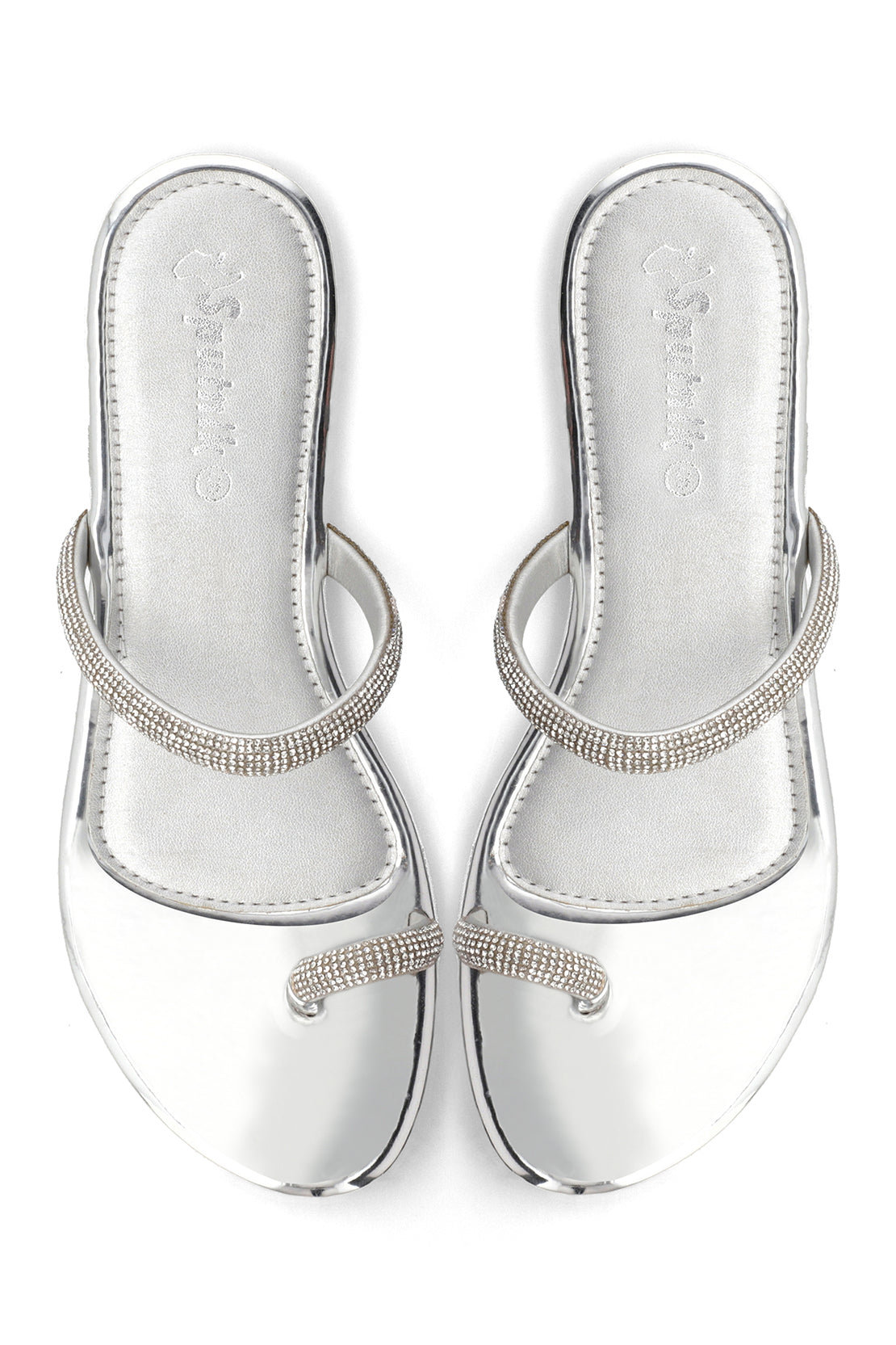 Silver Flat Slipper H02143/010