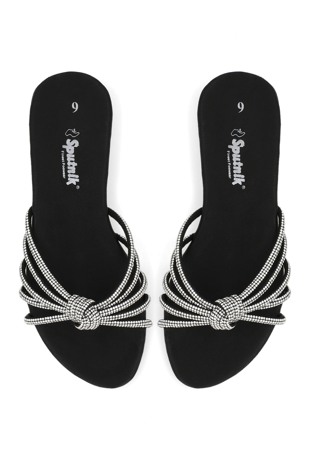 Black Flat Slipper H02250/002