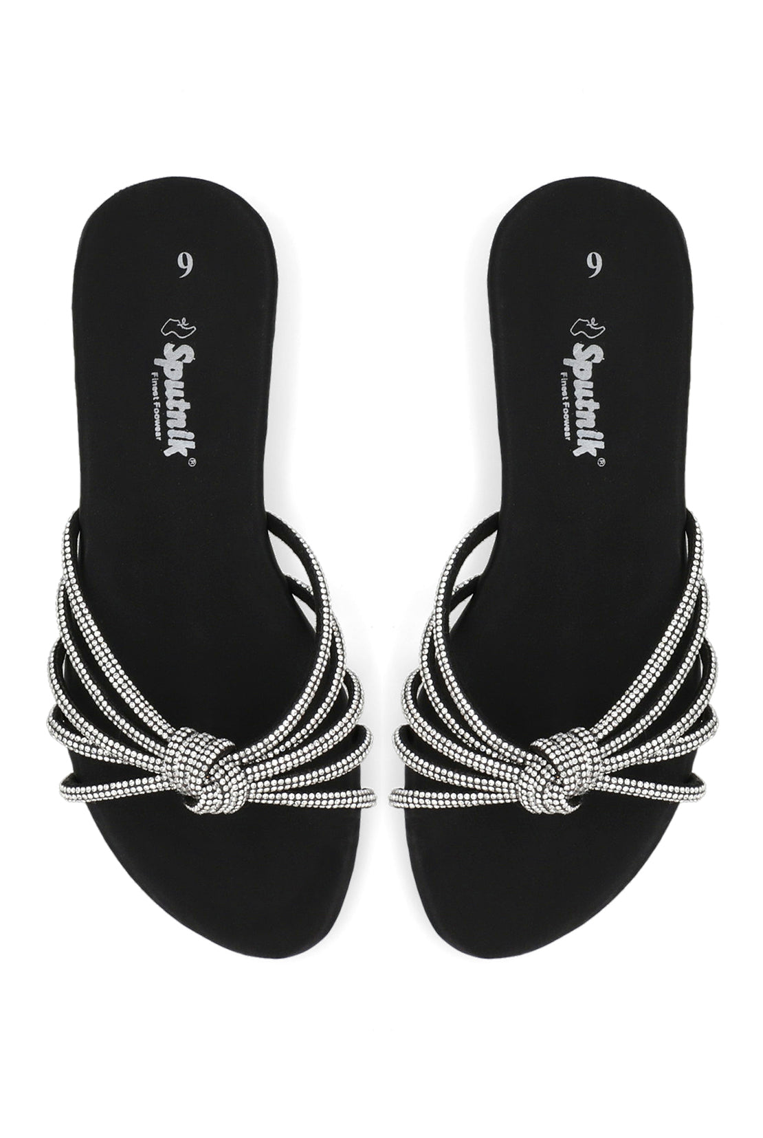 Black Flat Slipper H02250/002