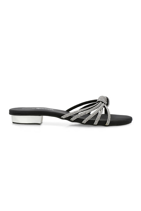 Black Flat Slipper H02250/002