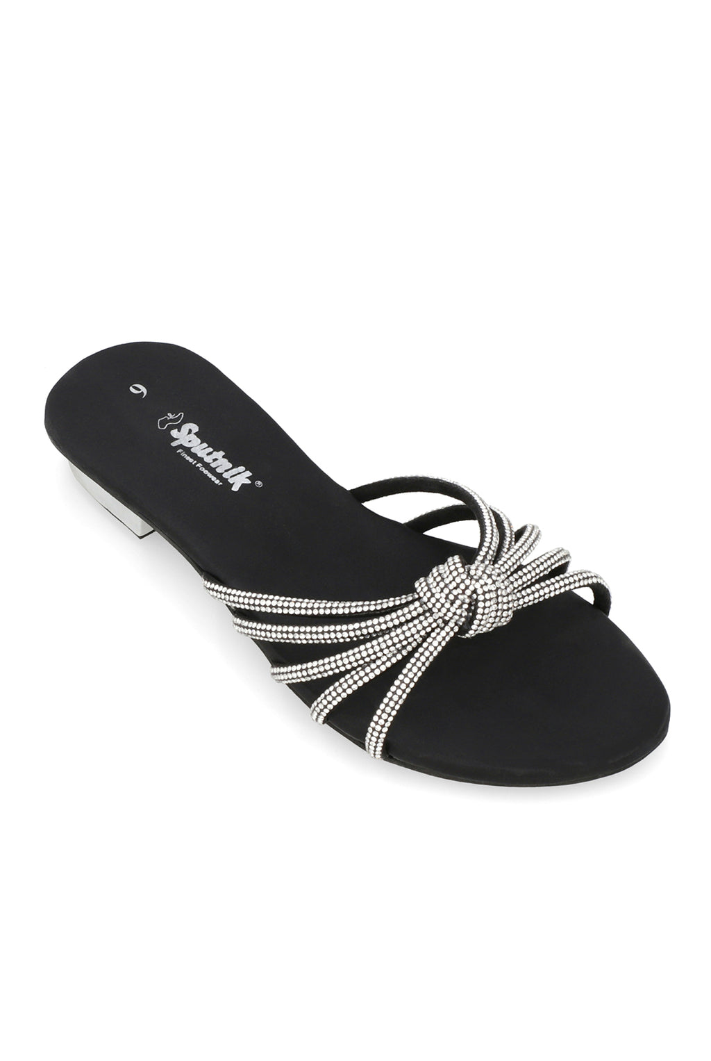 Black Flat Slipper H02250/002