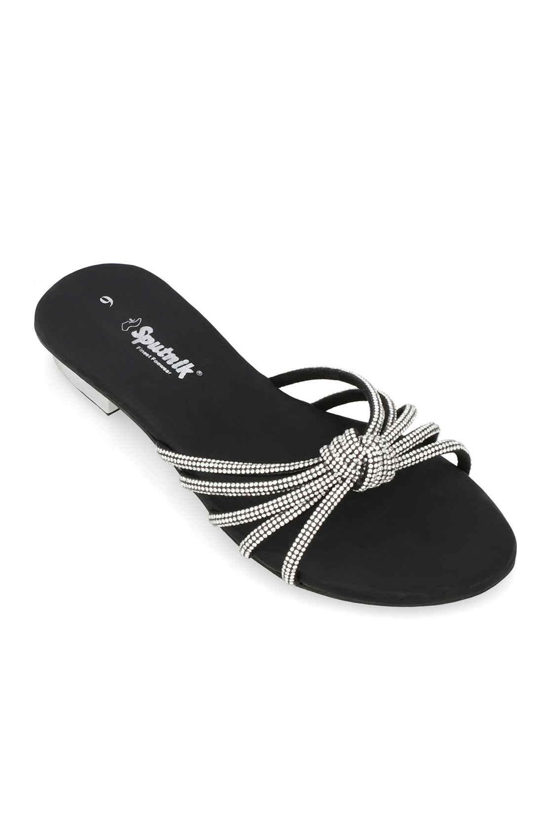 Black Flat Slipper H02250/002