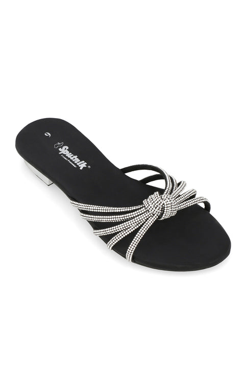 Black Flat Slipper H02250/002