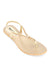 Golden Flat Sandal H03170/011