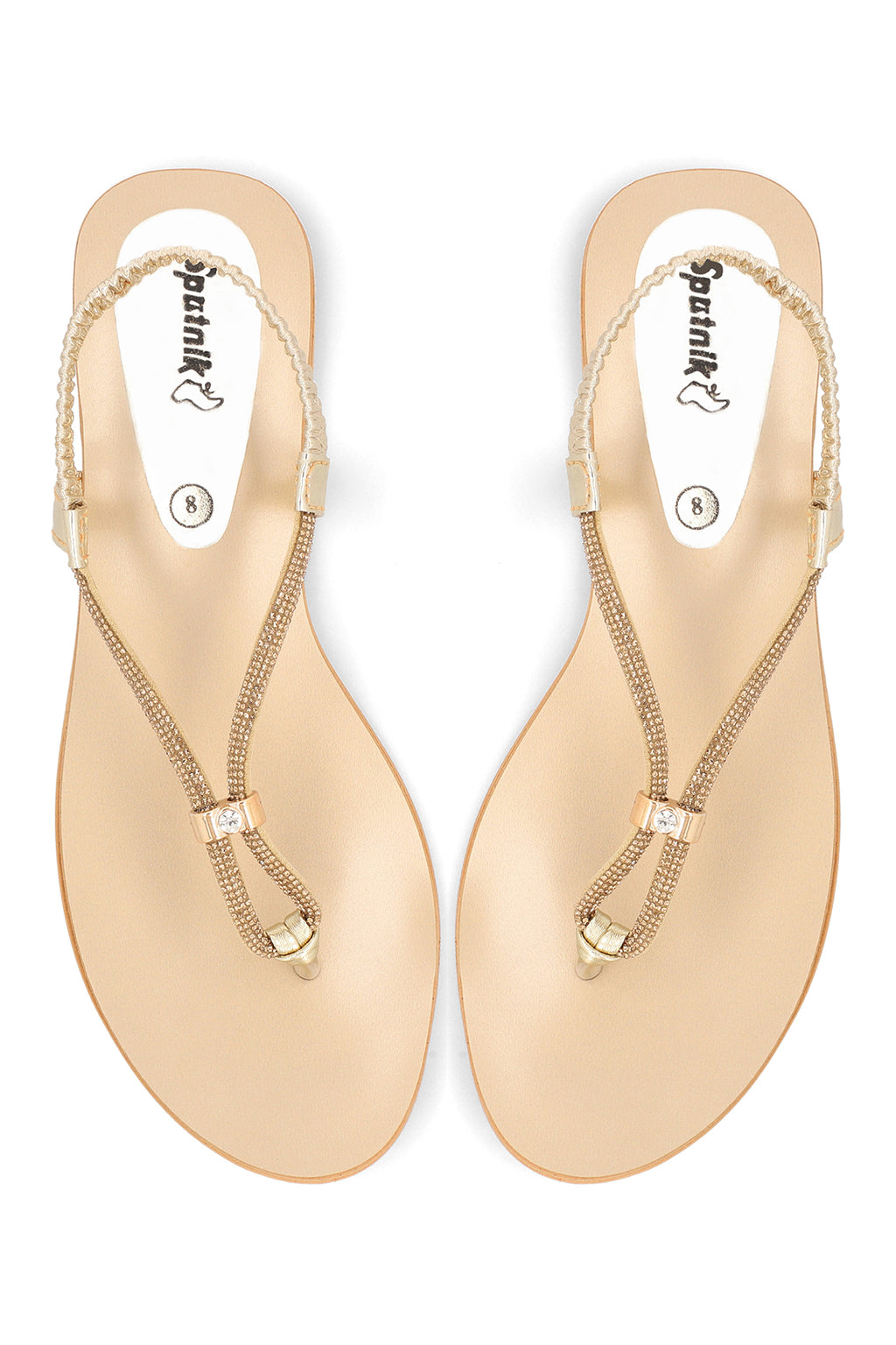 Golden Flat Sandal H03170/011
