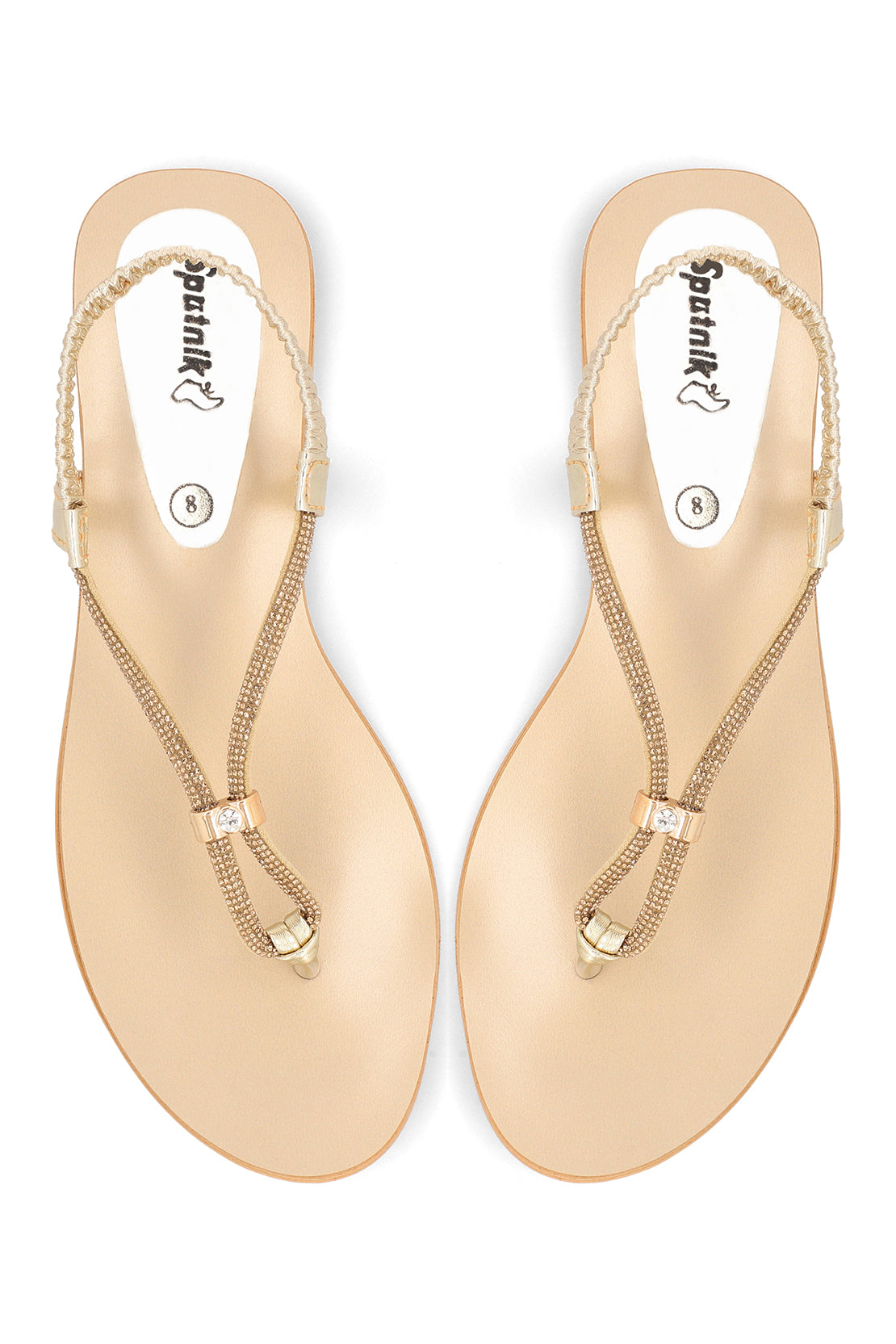 Golden Flat Sandal H03170/011