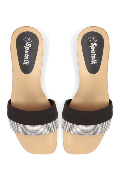 Black Flat Slipper H03250/002