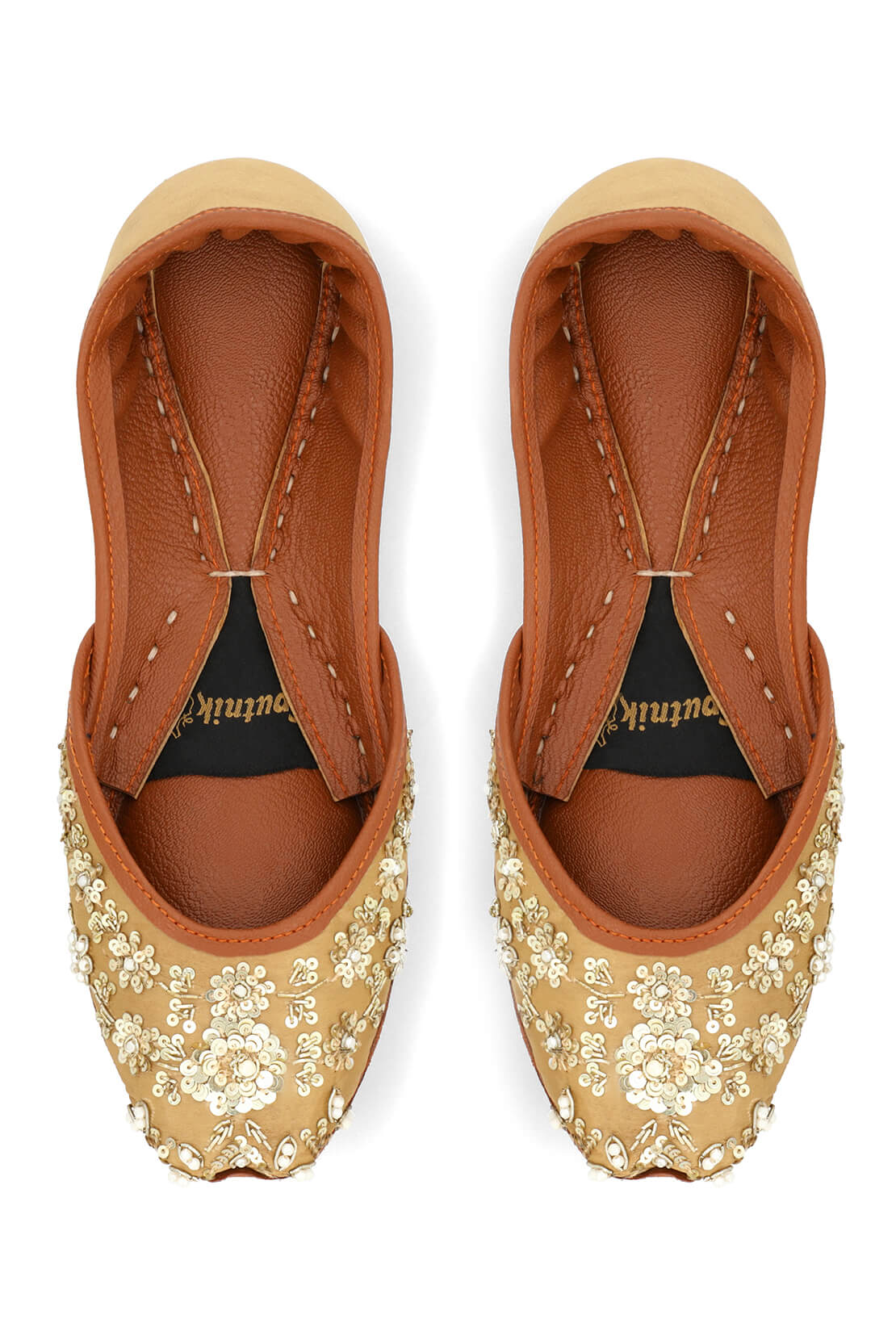 Fawn Golden Khussa H04223/611