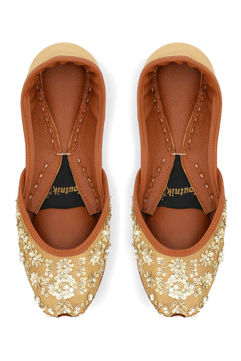 Fawn Golden Khussa H04223/611
